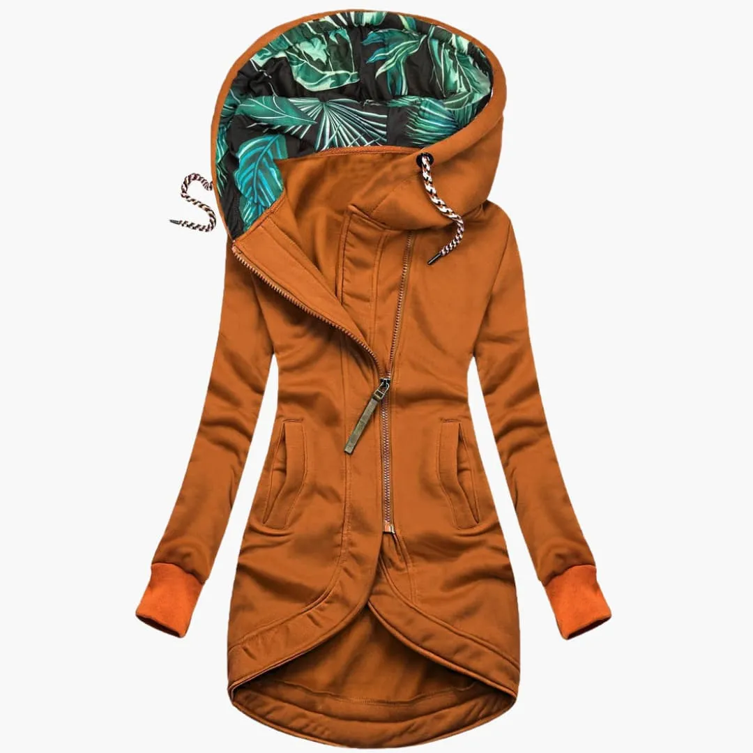 Veronica  Asymmetrical Zip Hoodie
