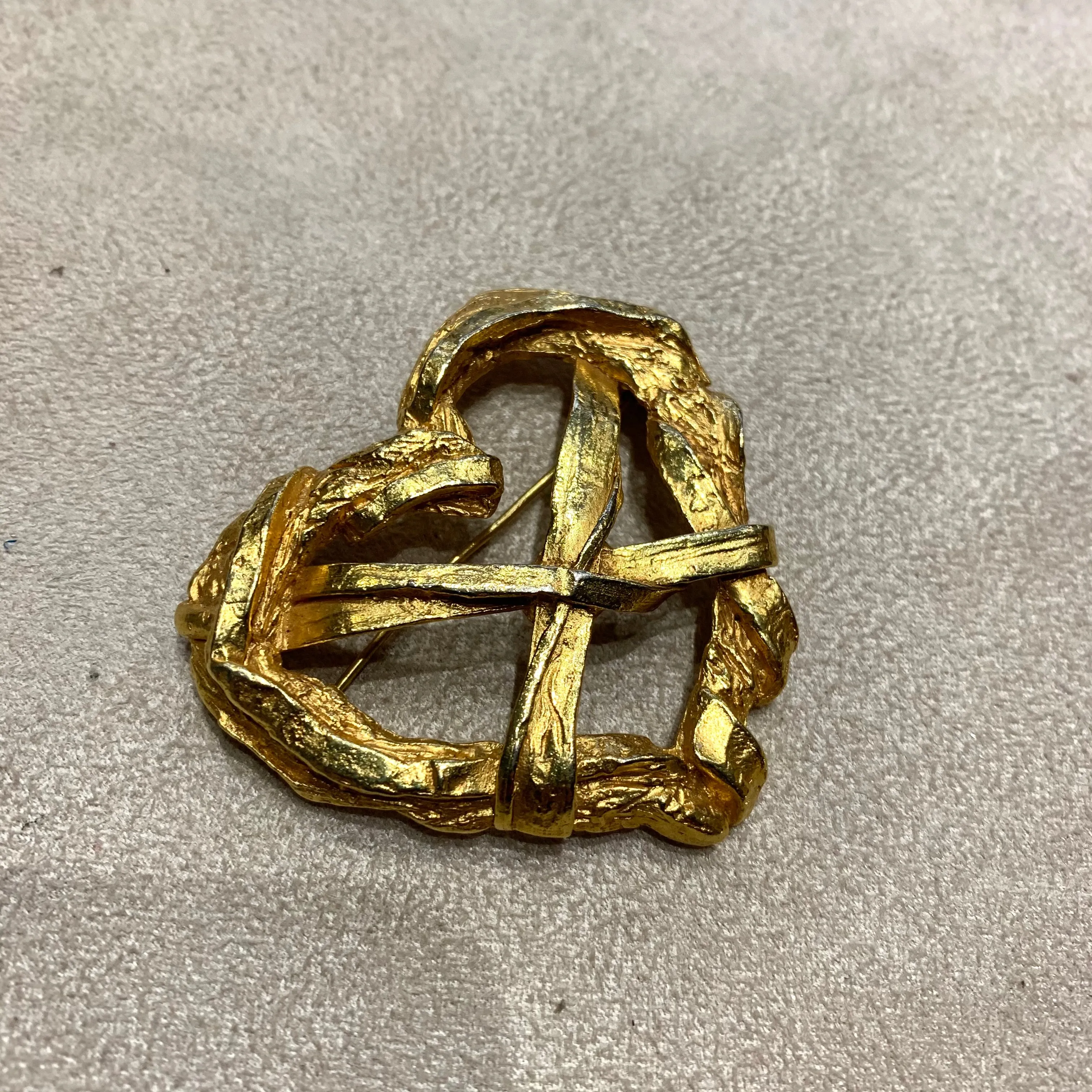 Vintage Christian Lacroix Brooch Heart Pin