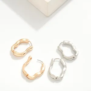 Wavy Hoop Earrings (Gold & Silver)