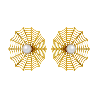 Webby Gold Earrings