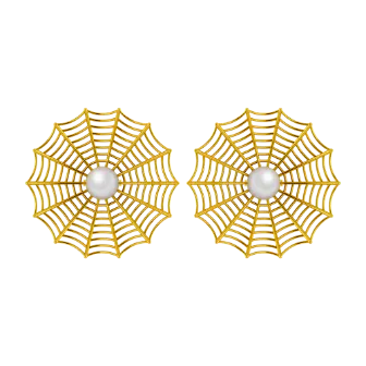 Webby Gold Earrings